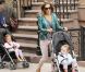 Sarah Jessica Parker, la nounou et ses jumelles Tabitha et Marion, le 24 septembre 2012 à New York