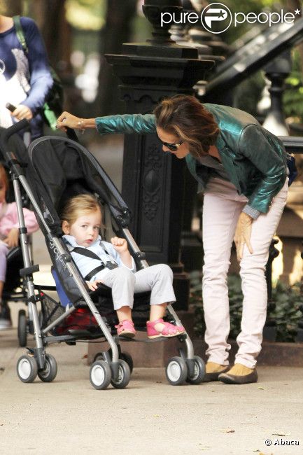 Sarah Jessica Parker et ses adorables jumelles Tabitha et Marion, le 24 septembre 2012 à New York