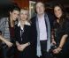Arlette Gordon avec son frère, et ses nièces Audrey et Julie, au club 13 à Paris le 23 septembre.