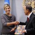 Princesse Maxima : Pendant sa visite à l'ONU, ses filles deviennent timbrées