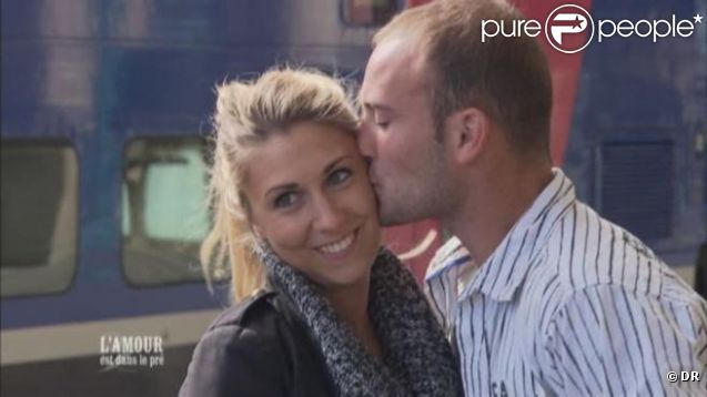 Justine et Bertrand alors heureux dans L'amour est dans le pré 7