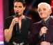  Alessandra Sublet présente Hier Encore, entourée du grand Charles Aznavour. 
 Photo exclusive. Interdiction de reproduction 