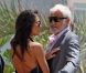 Barbara Gandolfi et Jean-Paul Belmondo en mai 2012 à Cannes
