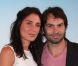Christophe Dominici, sa femme Lorette et sa fille Chiara à la première de  Clochette et le Secret des Fées  le 2 octobre 2012 à Paris.