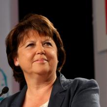 Martine Aubry à La Rochelle, le 25 août 2012.