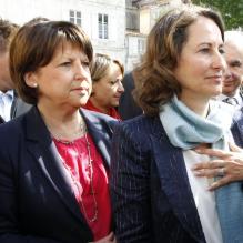 Ségolène Royal, Martine Aubry et Cécile Duflot à La Rochelle, le 12 juin 2012.
