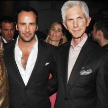 Tom Ford et Richard Buckley en 2006 à Londres. Le couple a accueilli le 23 septembre 2012 un petit Alexander.