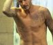 L'Anglais David Beckham torse nu après la défaite de son équipe à Carson, le 6 octobre 2012.