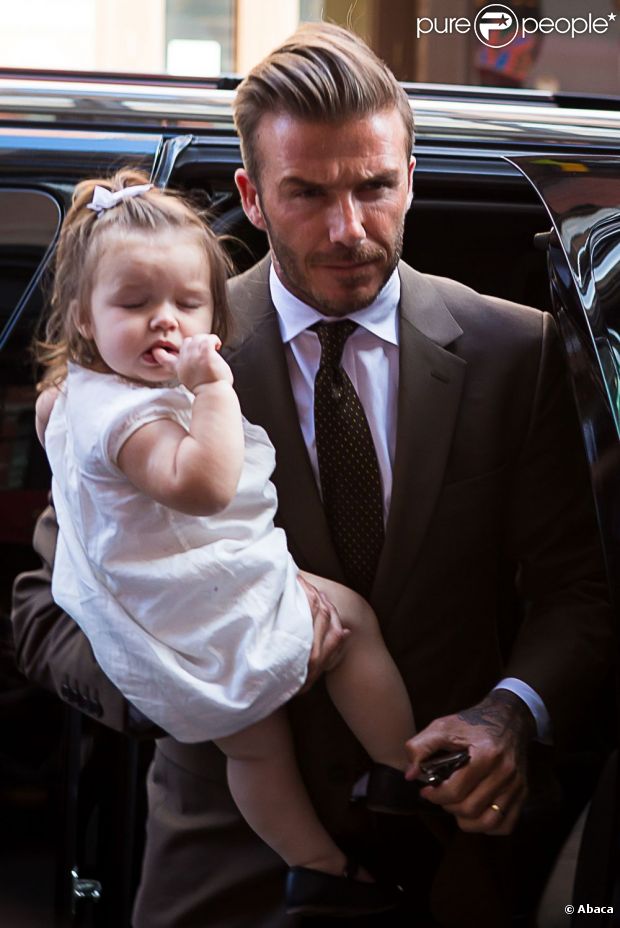 Victoria Beckham et sa fille Harper à New York, le 9 septembre 2012.
