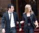 Jennifer Aniston et Justin Theroux sortent de l'hôtel Ritz à Paris au mois de juin 2012.