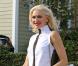Gwen Stefani, ultrastylée, se rend à la fête d'anniversaire de son petit frère Todd. Los Angeles, le 6 Octobre 2012.