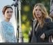 Blake Lively et Leighton Meester sur le tournage de Gossip Girl, à New York, le 11 octobre 2012