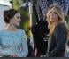 Blake Lively et Leighton Meester sur le tournage de Gossip Girl, à New York, le 11 octobre 2012