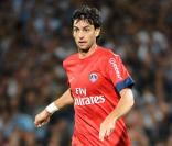 Javier Pastore lors de la rencontre entre  l'Olympique de Marseille et le Paris Saint-Germain à Marseille le 7 octobre 2012