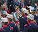 Le roi Jean Carlos lors du défilé militaire de la fête nationale de l'Espagne le 12 octobre 2012