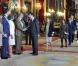 Le roi Juan Carlos, la reine Sofia, le prince Felipe et la princesse Letizia d'Espagne ont recu les hommes politiques au palais royal de Madrid, le jour de la fête nationale de l'Espagne le 12 octobre 2012