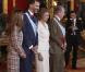 Le roi Juan Carlos, la reine Sofia, le prince Felipe et la princesse Letizia d'Espagne ont recu les hommes politiques au palais royal de Madrid, le jour de la fête nationale de l'Espagne le 12 octobre 2012