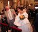 Thierry et Annie, de  L'amour est dans le pré , lors de leur mariage religieux, en septembre 2012.