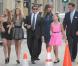 Sylvester Stallone, sa femme Jennifer et leurs filles Sophia, Sistine et Scarlet à l'avant-première de  Expendables 2  à Los Angeles, le 15 août 2012.