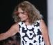 Diane Von Furstenberg et ses lunettes Google Glass à l'issue de son défilé printemps-été 2013 lors de la Fashion Week de New York. Le 9 septembre 2012.