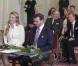 Le prince Guillaume et sa fiancée Stéphanie de Lannoy, comtesse de Belgique, à l'Hôtel de Ville pour leur mariage civil, à Luxembourg, le 19 octobre 2012.