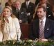 Le prince Guillaume et sa fiancée Stéphanie de Lannoy, comtesse de Belgique, à l'Hôtel de Ville pour leur mariage civil, à Luxembourg, le 19 octobre 2012.