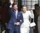 Mariage civil du prince Guillaume de Luxembourg et la comtesse Stephanie de Lannoy a l'hotel de ville de Luxembourg. Le 19 octobre 2012