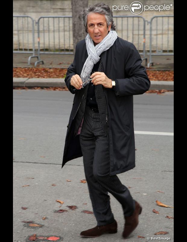 Richard Anconina lors de l'enregistrement de l'émission Champs-Elysées, le 18 octobre 2012 à Paris