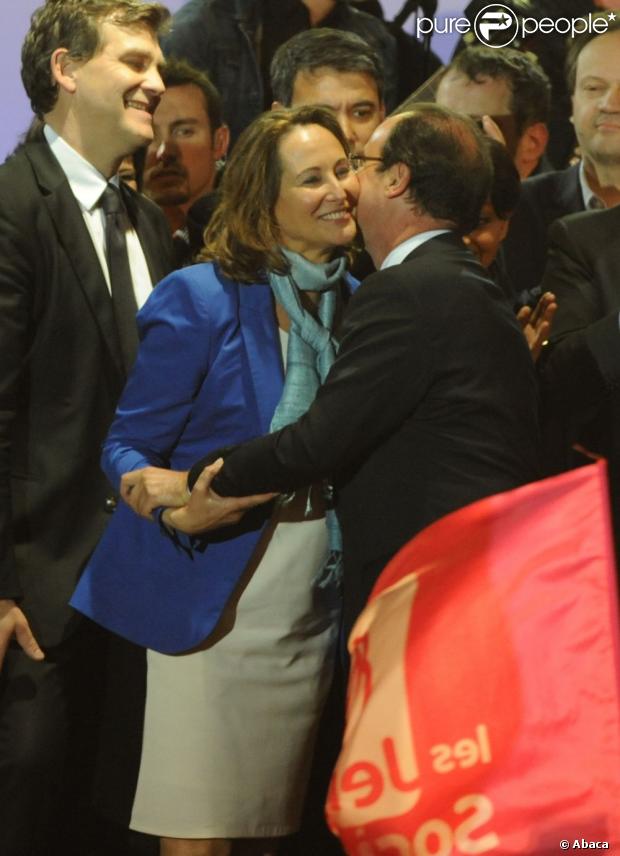 François Hollande et Segolène Royal à Paris, le 6 mai 2012.