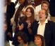 Carla Bruni-Sarkozy et Léa Seydoux au mariage de son amie Farida Khelfa et Henri Seydoux, à la mairie du 17arrondissement de Paris, le 1er septembre 2012.