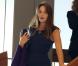 Carla Bruni-Sarkozy au mariage de son amie Farida Khelfa et Henri Seydoux, à la mairie du 17arrondissement de Paris, le 1er septembre 2012.