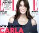 Carla Bruni-Sarkozy dans  ELLE  en kiosques le 25 octobre 2012.