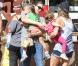 Jennifer Garner et Seraphina sur un marché fermier à Ventura, le 18 octobre 2012