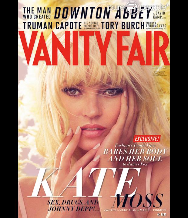 Kate Moss en couverture de Vanity Fair