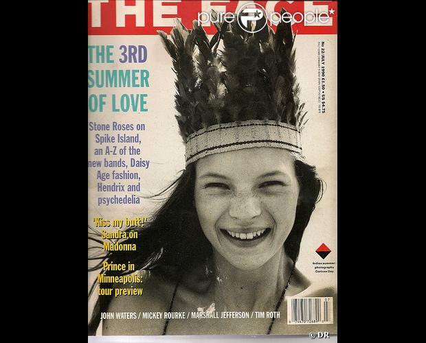 Kate Moss en couverture du magazine The Face. Elle a 16 ans et sa carrière explose