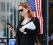 Christina Hendricks à la sortie du bureau de vote à Los Angeles le 6 novembre 2012.