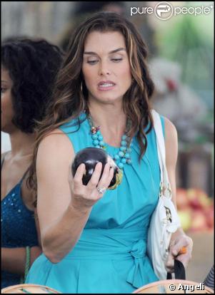 Brooke Shields fait son marché