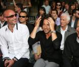 Au défilé Ungaro Hommes frédéric Diefenthal, franck Leboeuf et Samuel Lebihan