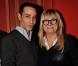 Steevy Boulay et Christine Bravo lors de la projection au théâtre Antoine du documentaire sur Laurent Ruquier "On ne demande qu'a le connaitre" que Gérard Miller a realisé pour France 2, à Paris le 2 Decembre 2012.