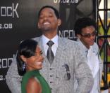 Will Smith et sa femme Jada Pinkett à la première de Hancock