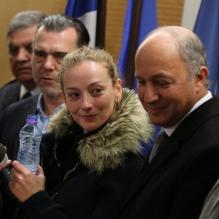 Florence Cassez donne sa toute première conférence de presse après avoir atterri à Paris, le 24 janvier 2013