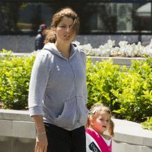 Mirka Federer et ses filles Myla Rose et Charlene Riva à Melbourne le 27 janvier 2013