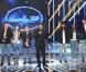 Cyril Hanouna avec Flo, Florian, Paul, Philippe, Sophie-Tith et Julie sur le troisième prime de la Nouvelle Star sur D8, à Issy-Les-Moulineaux, le 30 janvier 2013.