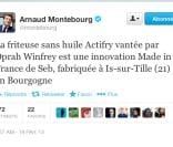 Le tweet d'Arnaud Montebourg sur Oprah Winfrey