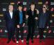 Les Rolling Stones (Charlie Watts, Ronnie Wood, Mick Jagger et Keith Richards) à la première de Crossfire Hurricane à New York, le 13 novembre 2012.