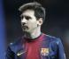 Lionel Messi lors du match entre le Real Madrid et Barcelone au Santiago Bernabeu de Madrid le 30 janvier 2013