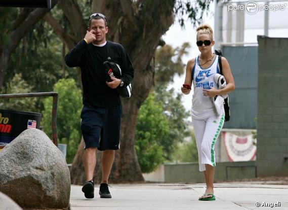 Kate Hudson et Lance Armstrong préparent Wimbledon, le 8/07/08