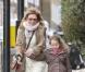 Geri Halliwell et sa fille Bluebell dans les rues du nord de Londres. Le 11 mars 2013.