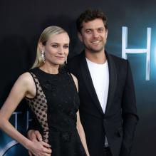 Diane Kruger et Joshua Jackson en couple à la première du film Les Âmes Vagabondes (The Host) au ArcLight Theatre, Los Angeles, le 19 mars 2013
