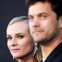 Diane Kruger et Joshua Jackson lors de la première du film Les Âmes Vagabondes (The Host) au ArcLight Theatre, Los Angeles, le 19 mars 2013